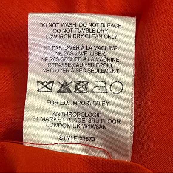 Hutch Anthropologie Orange Wrap Dress Size XS - Picture 9 of 11